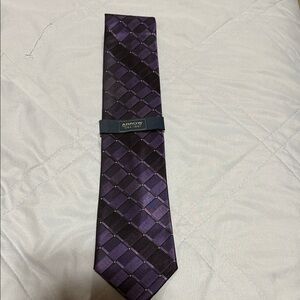 Arrow Elegant Purple and Black Checkered Tie